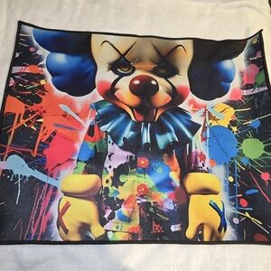 Vibrant Clown Art Tapestry Rug